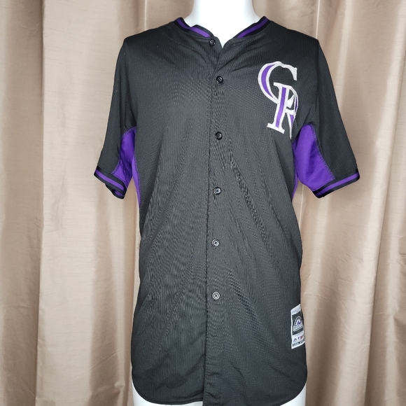 Colorado Rockies MLB Men's Jersey - Size: XL - Purple / Silver - Picture 2 of 11